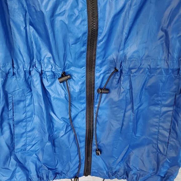 City Streets Jacket Womens XS Blue Rain Lightweight Bungee Full Zip - Picture 3 of 8